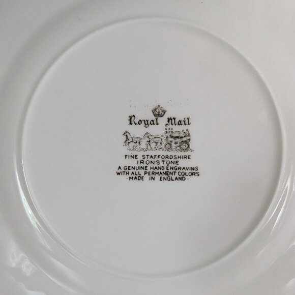 Royal Mail Brown on Cream Antique Plate by Myott Staffordshire - Picture 5 of 8